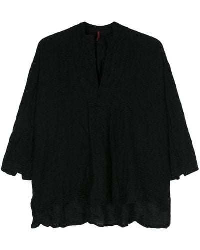 Daniela Gregis Long-sleeves Wool Blouse - Black