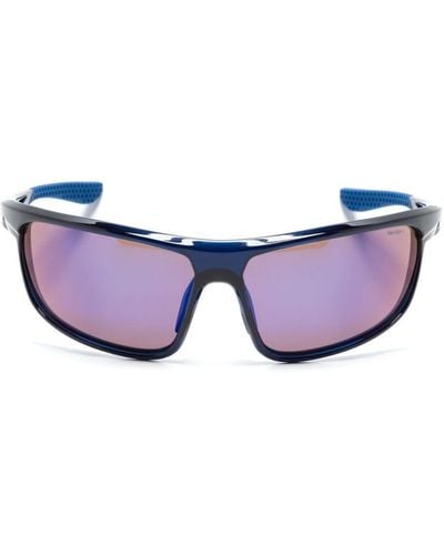Nike Windtrack Run E Sonnenbrille mit eckigem Gestell - Blau