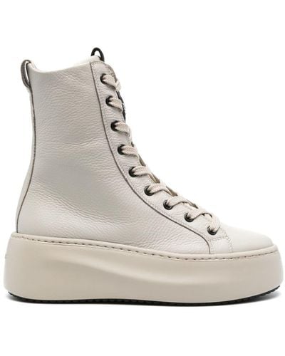 Vic Matié Butter Leather Boots - Natural