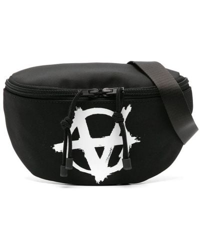 Vetements Motif-print Belt Bag - Black
