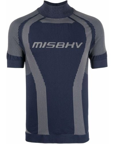 MISBHV T-shirt à logo imprimé - Bleu