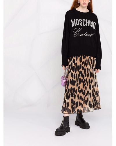 Moschino Jersey con logo Couture - Negro