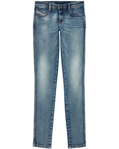 DIESEL 2015 Babhila Skinny Mid Waist Jeans - Blauw