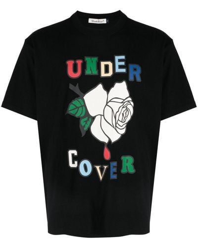Undercover Katoenen T-shirt - Zwart