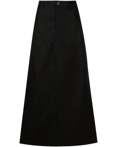 UMA | Raquel Davidowicz Evasé Cotton Skirt - Black