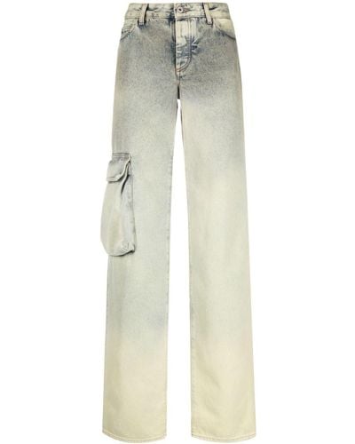 Off-White c/o Virgil Abloh Jeans a gamba ampia Toybox Laundry - Bianco