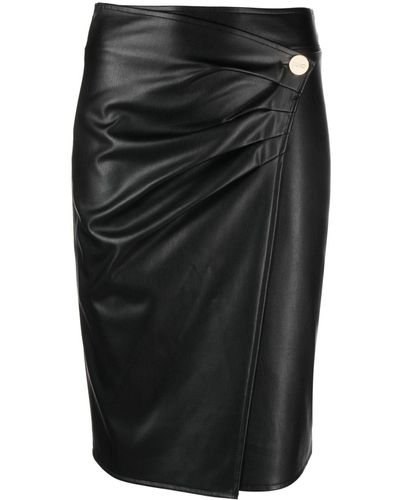 Liu Jo Wrap-design Pencil Skirt - Black