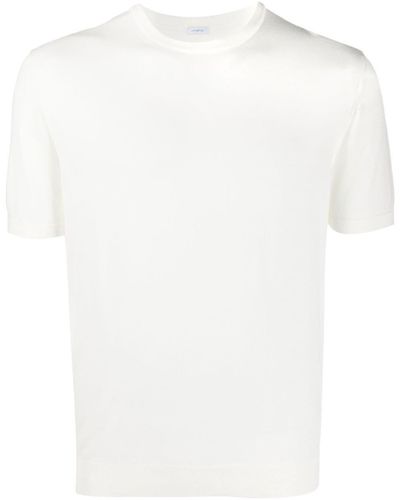 Malo Short-sleeve Knitted Top - White