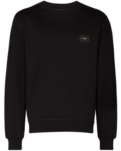 Dolce & Gabbana ドルチェ&ガッバーナ ロゴプレート セーター - ブラック
