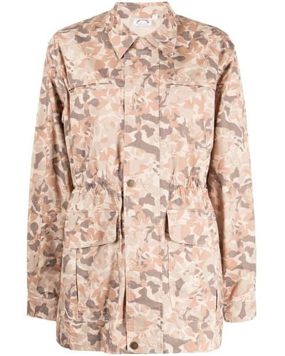 The Upside Camouflage-print Organic Cotton Jacket - Natural