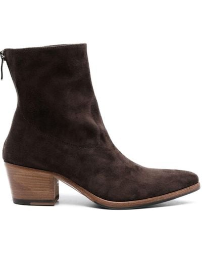 Alberto Fasciani 60mm Suede Leather Boots - Brown
