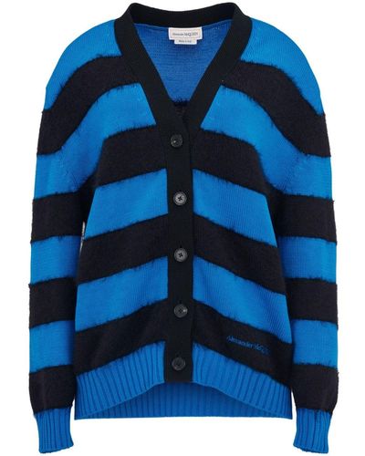 Alexander McQueen Gestreept Vest - Blauw