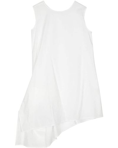 Y's Yohji Yamamoto Asymmetric Cotton Top - White