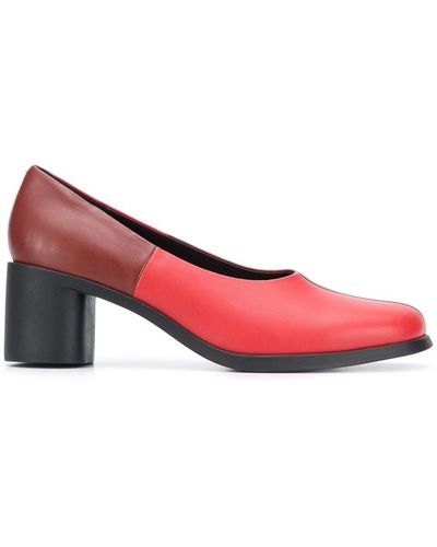 Camper Tws 60mm Two-tone Court Shoes - Red