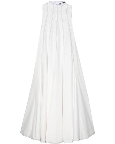 Sunnei Tulipano Kleid aus Baumwolle - Weiß