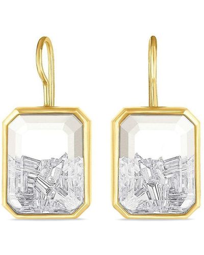 Moritz Glik Boucles d'oreilles en or jaune 18ct à détails de diamants - Métallisé