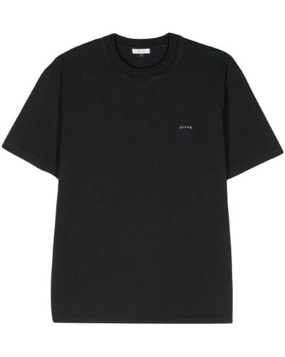 Eytys T-shirt Leon à logo imprimé - Noir