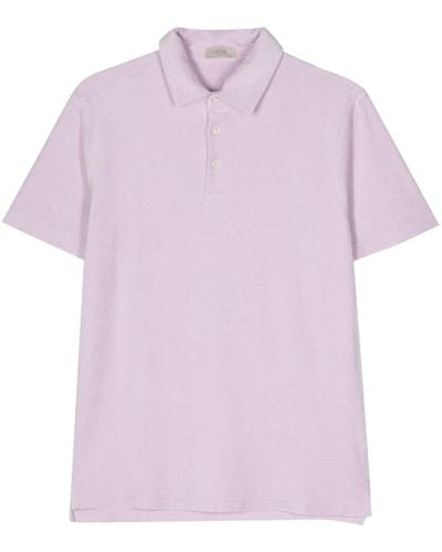 Altea Smith Towelling Polo Shirt - Purple