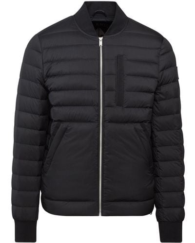Moose Knuckles Air Down Quilted Bomber Jacket - Black