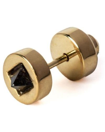 Parts of Four crystal stud earring - Gold
