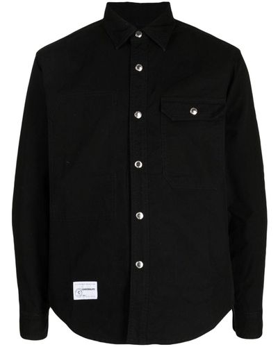 Chocoolate Button-up Cotton Shirt - Black
