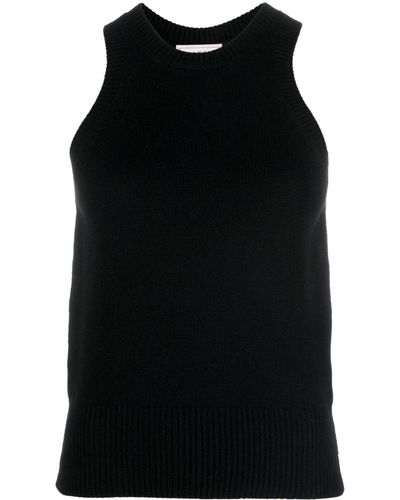 Alexander McQueen Sleeveless Knit Top - Black
