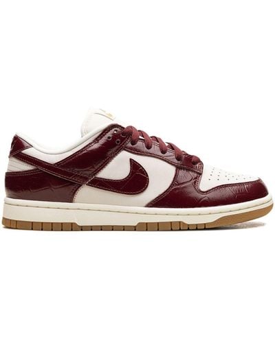 Nike Dunk Low Lx "team Red Croc" Trainers - Brown