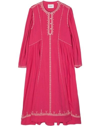 Isabel Marant Pippa Cotton Dress - Pink