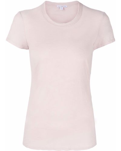 James Perse T-Shirt mit rundem Ausschnitt - Pink