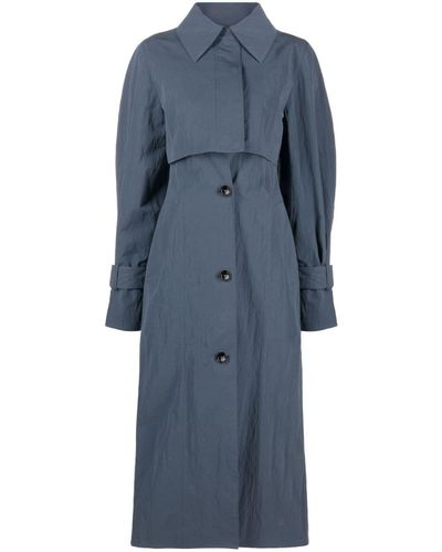 Elleme Single-breasted Detachable Trenchcoat - Blue