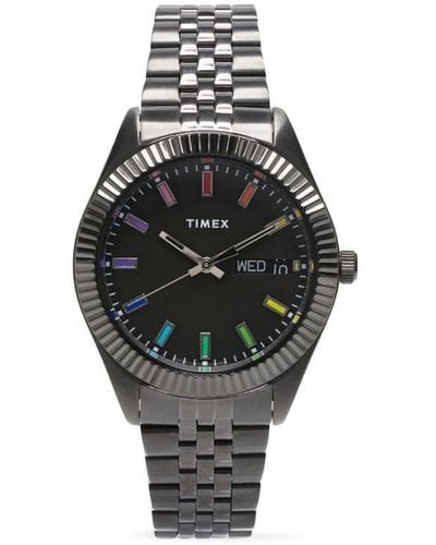 Timex Reloj Legacy Rainbow de 36 mm - Negro