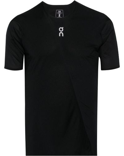 On Shoes Ultra-t Panelled-design T-shirt - Black