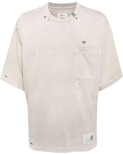 Maison Mihara Yasuhiro Sun Faded Tシャツ - ホワイト