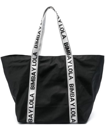 Bimba Y Lola Maxi Shopper Tote Bag - Black