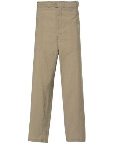 Lemaire Pantalones ajustados con cinturón - Neutro