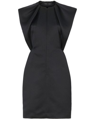 Proenza Schouler Satin Shift Dress - Black