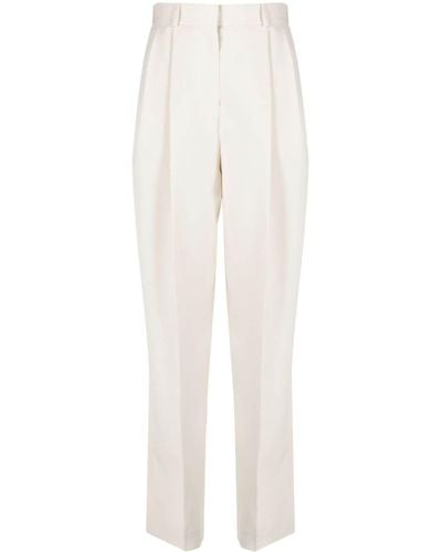 Totême Double-pleated Tailored Pants - White