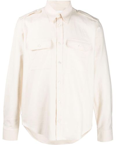 Helmut Lang Long-sleeved Strappy Shirt - White