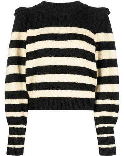 Baum und Pferdgarten Camryn Striped Knitted Jumper - Black