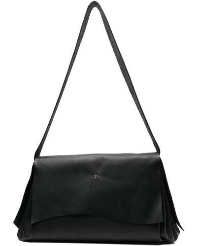 Werkstatt:münchen 1.0 cross-motif leather crossbody bag - Schwarz