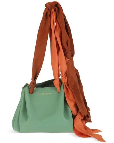 Jejia Bloom Baby Leather Shoulder Bag - Green