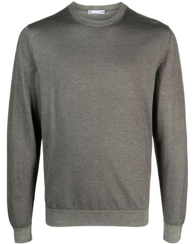 Jacob Cohen Logo-patch Virgin Wool Sweater - Gray