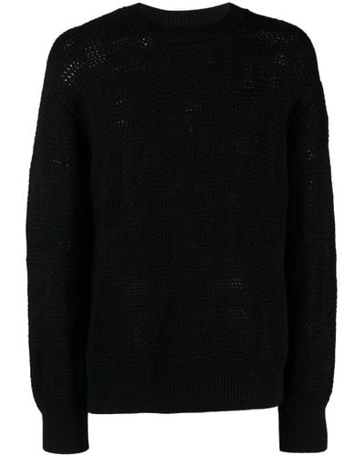Dolce & Gabbana ロゴジャカード セーター - ブラック