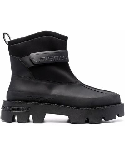 MISBHV Ridged-sole Boots - Black