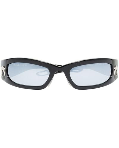 Marine Serre X Gentle Monster lunettes de soleil à monture rectangulaire - Noir