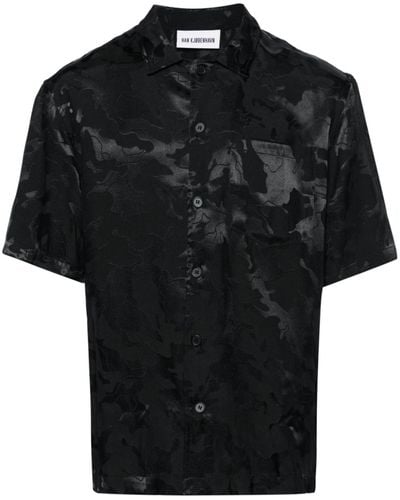 Han Kjobenhavn Jacquard Satin Shirt - Black