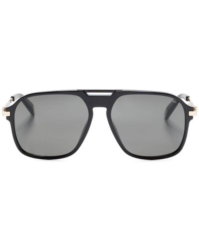 Chopard Pilotenbrille mit Logo-Gravur - Grau