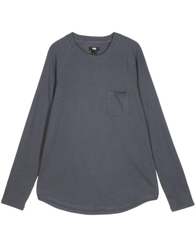 PAIGE Patch-pocket Long-sleeve T-shirt - Grey