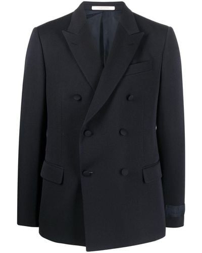 Valentino Garavani Wool Double-breasted Blazer - Black