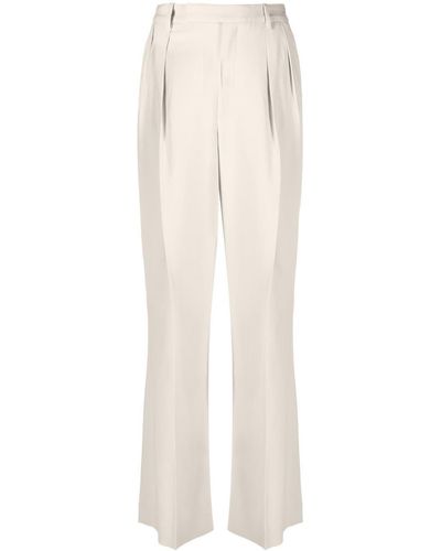 Axel Arigato Jackie Pleated Straight Trousers - White